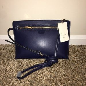 Navy Target A New Day Zipper Crossbody Bag